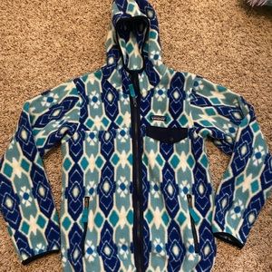 Hooded Patagonia Patterned Synchilla Jacket